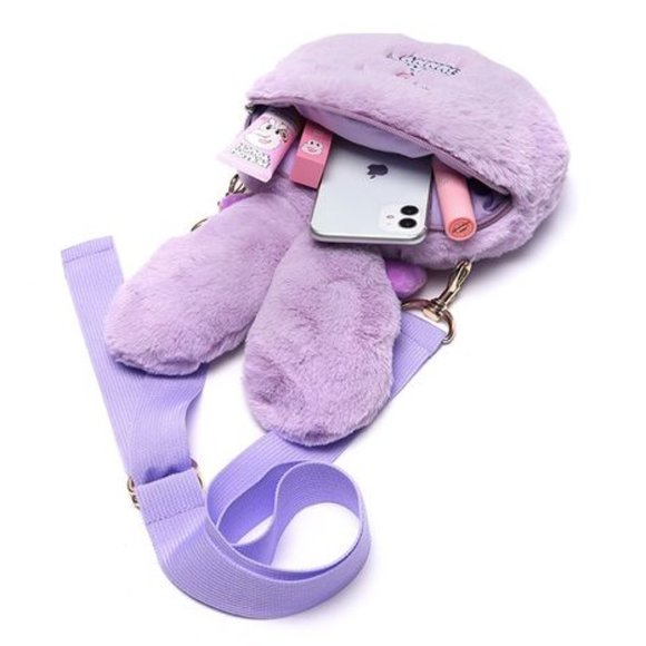 Esther Bunny x Daylife purple plush shoulder bag - Picture 9 of 16
